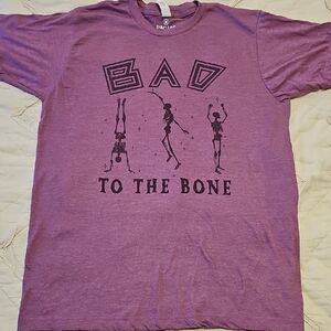 Bad to the Bone Short Sleeve Tee - Purple